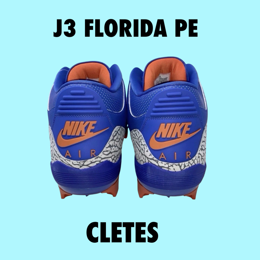 Jordan 3 Florida PE football Cletes