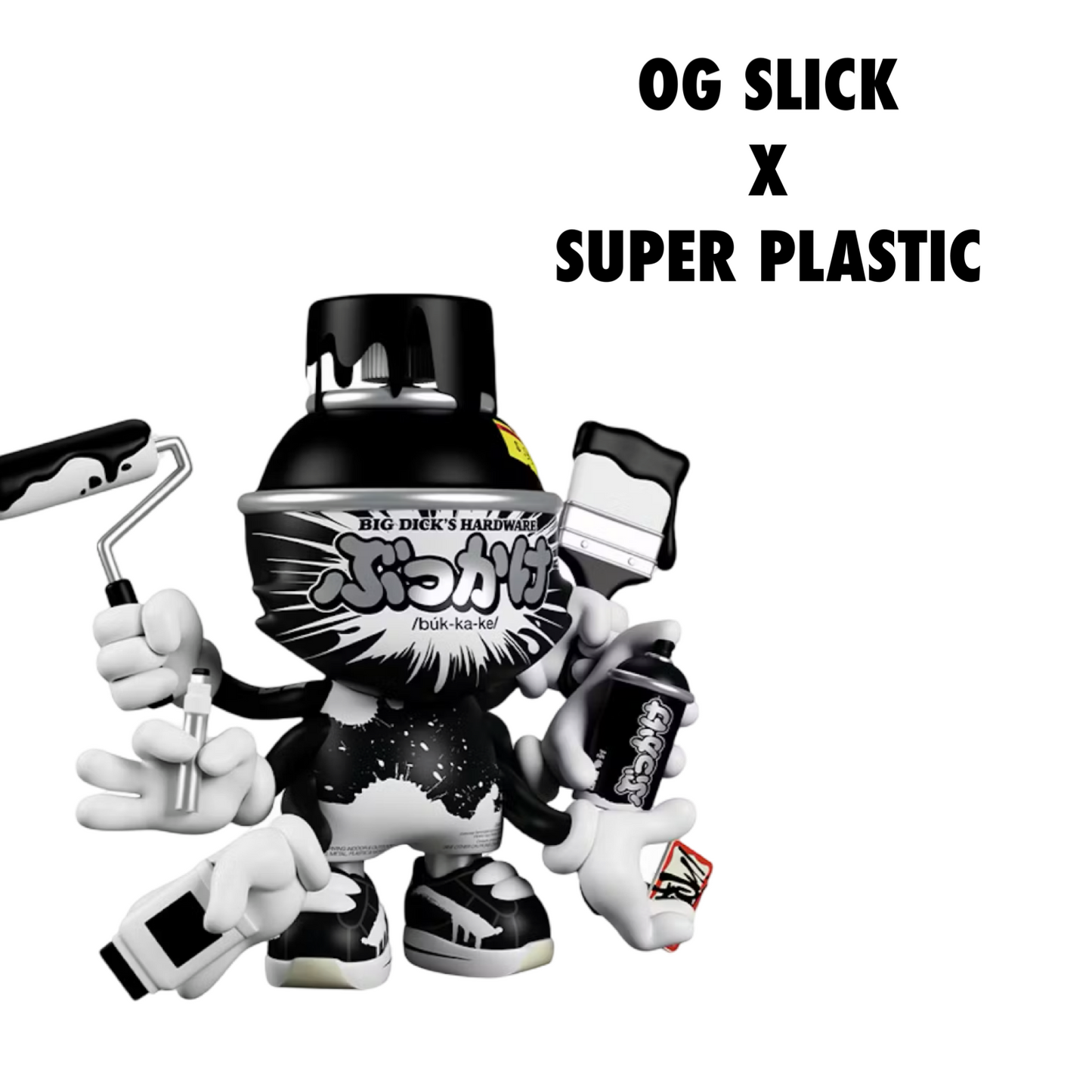 Super Plastic OG Slick Black Widow Limited Edition 8 Inch Vinyl Figure 1/500