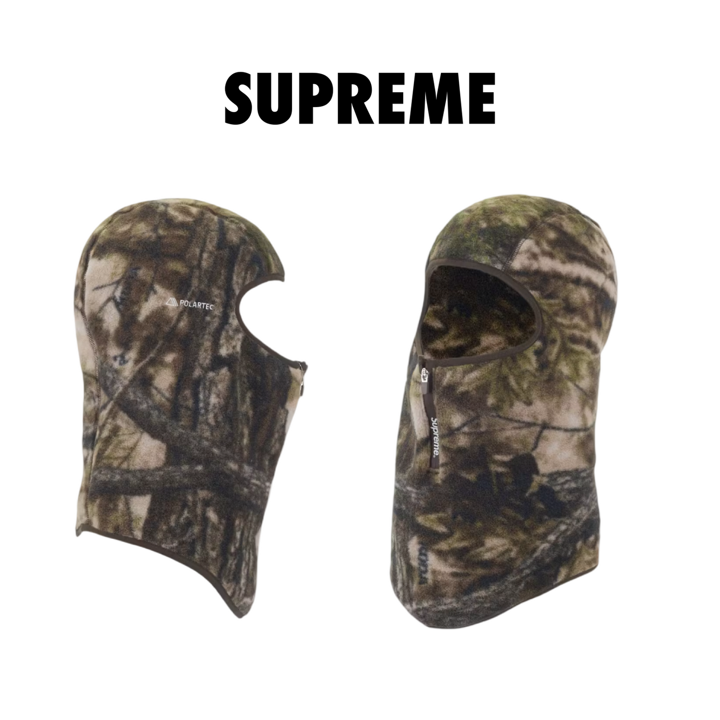 Supreme Polartec Zip Balaclava (FW25) Realtree AP camo