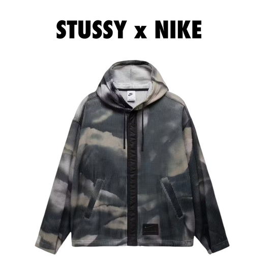 Stussy × Nike Mesh Hoodie multicolor