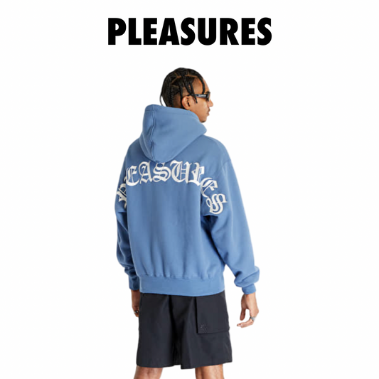 Pleasures NEURAL HOODIE sky blue