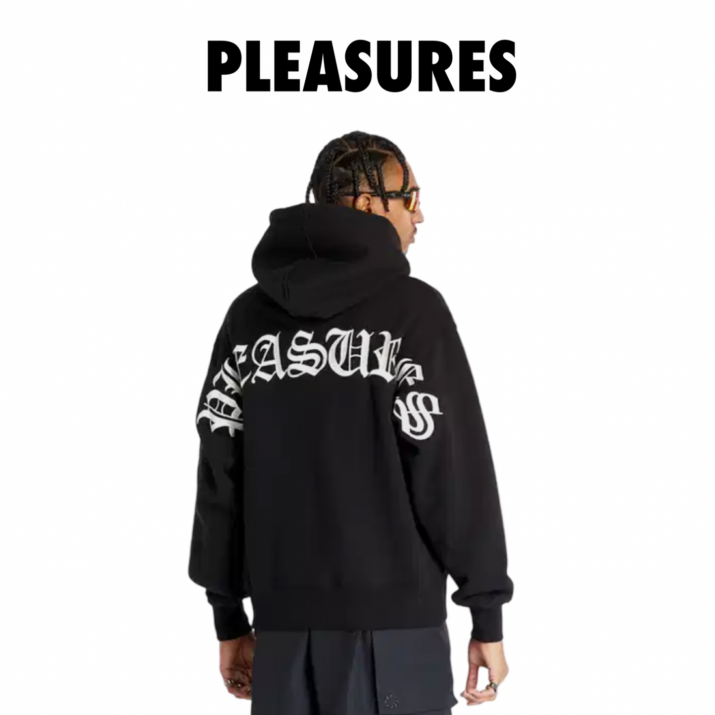 Pleasures NEURAL HOODIE black