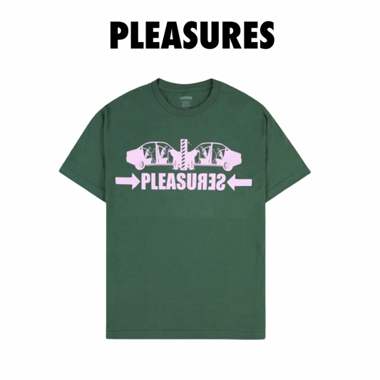 Pleasures crash tee  shirt green