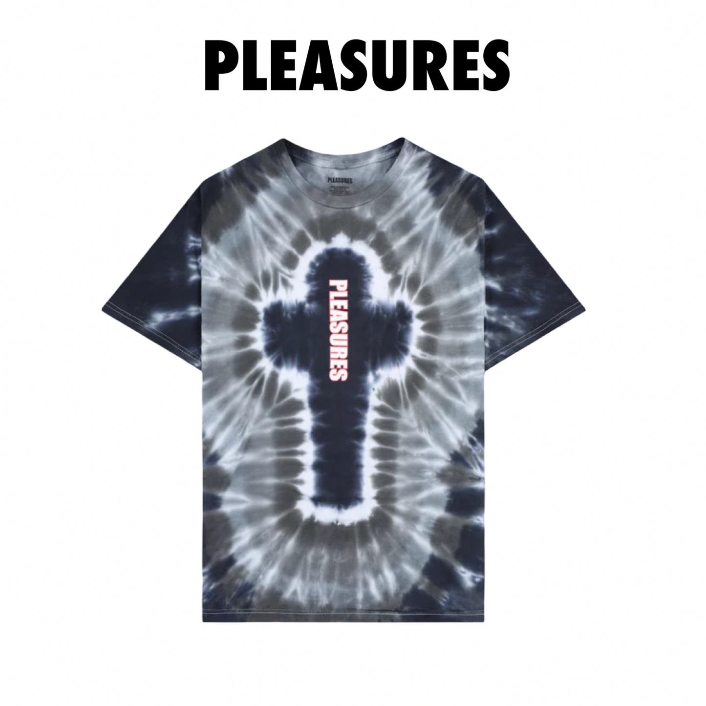 Pleasures tie dye Jesus shirt black