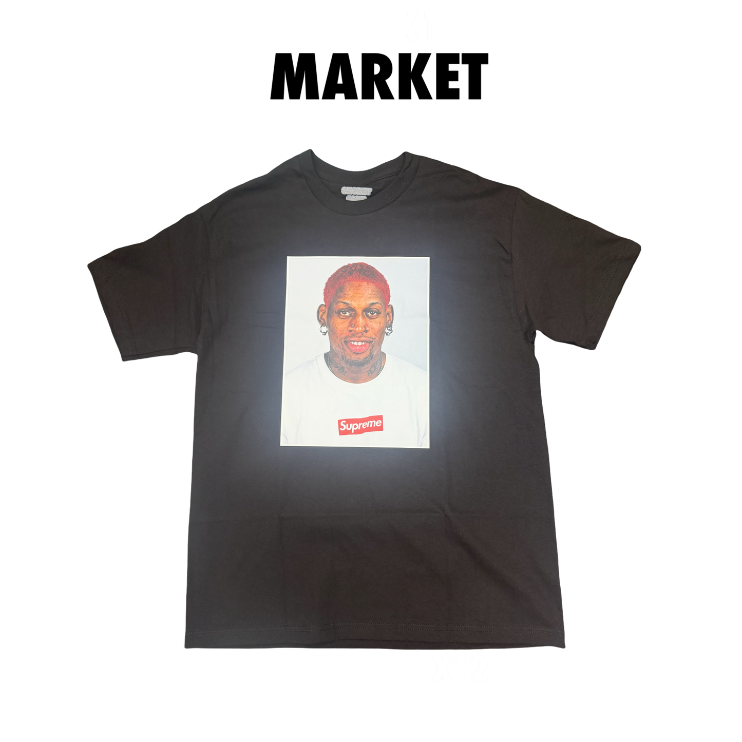 Market Worm Tee Rodman black