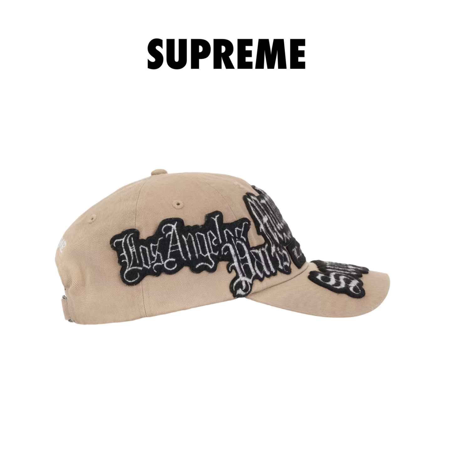 Supreme City Patches 6-Panel Hat natural tan