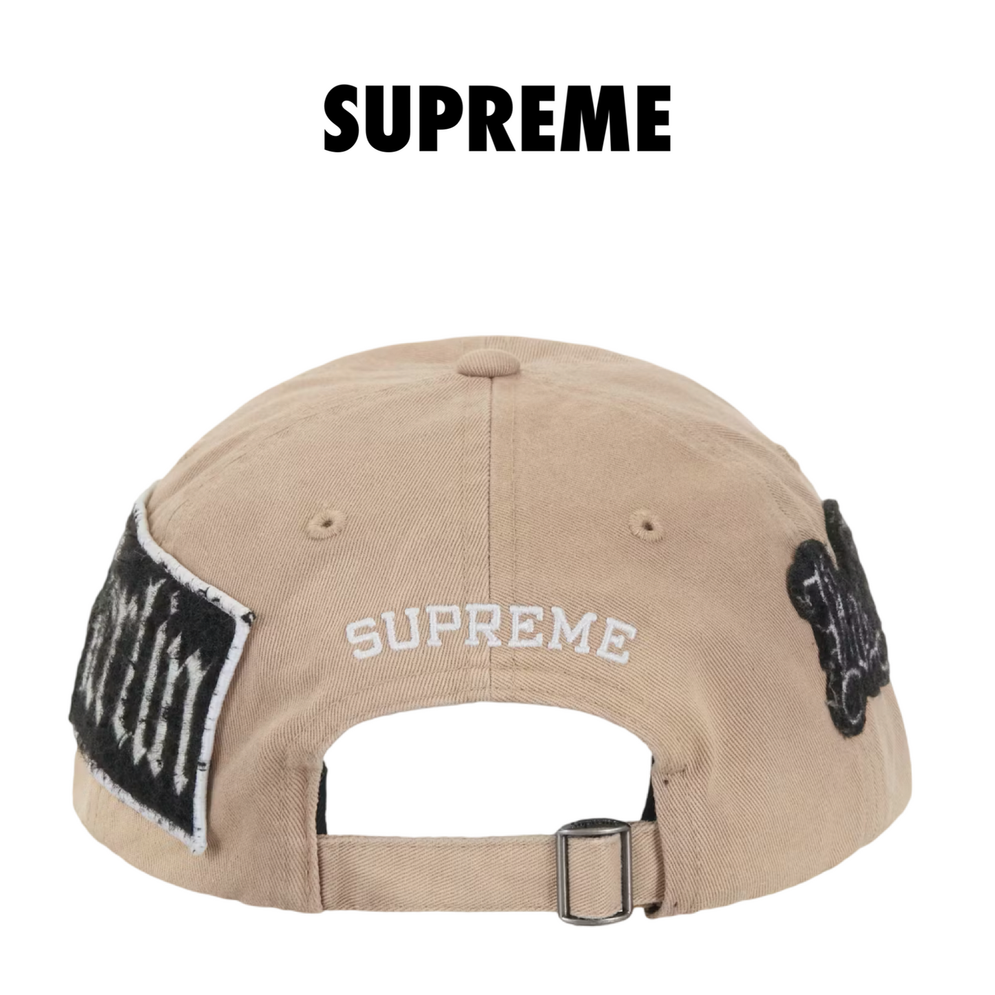 Supreme City Patches 6-Panel Hat natural tan