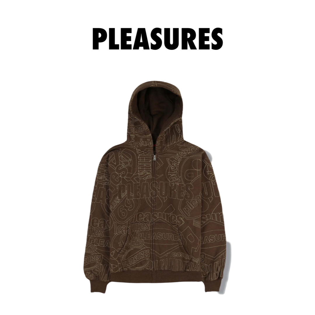 Pleasures Signal Zip Up Hoodie