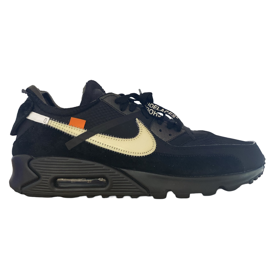 Size 13 - Nike Air Max 90 x OFF-WHITE Black 2019 Worn Very Nice