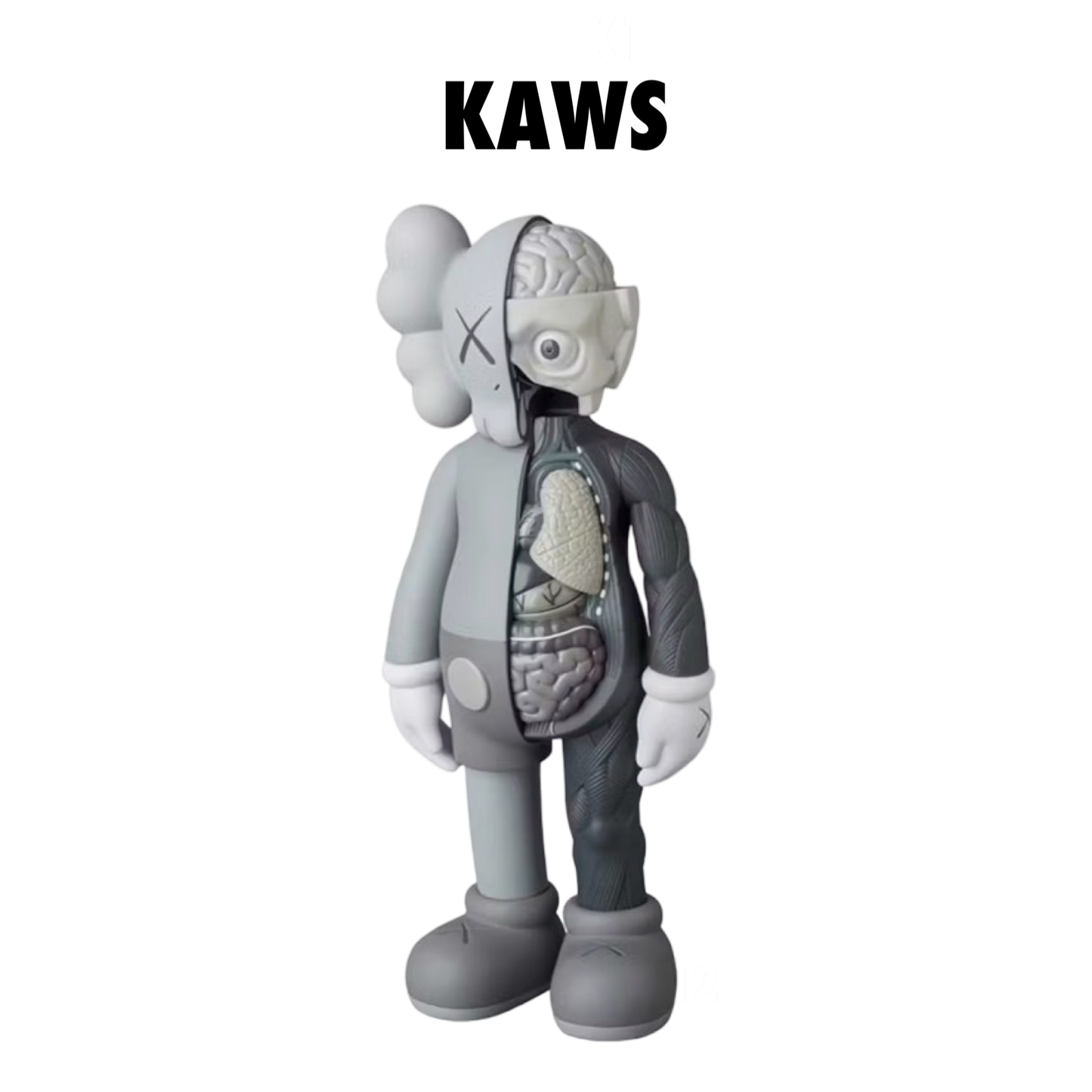 KAWS Companion Flayed Open Edition Vinyl Figure grey 2016