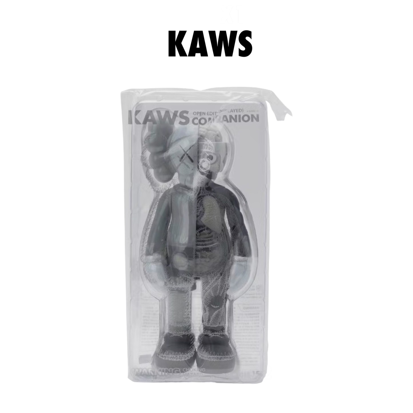KAWS Companion Flayed Open Edition Vinyl Figure grey 2016