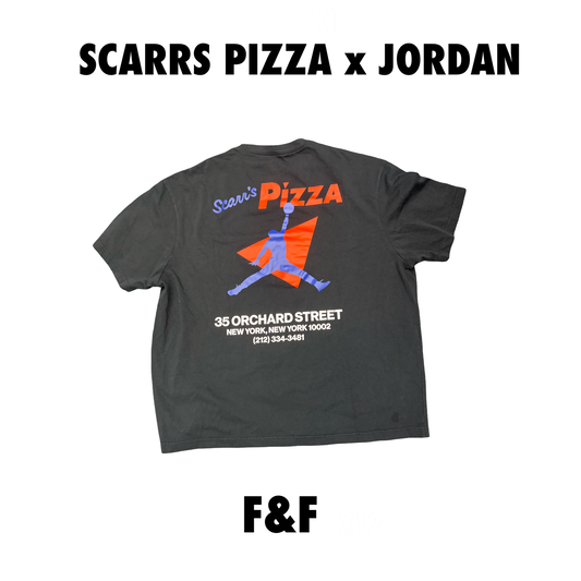Scarrs Pizza X Jordan T Shirt Friend And Family F&F