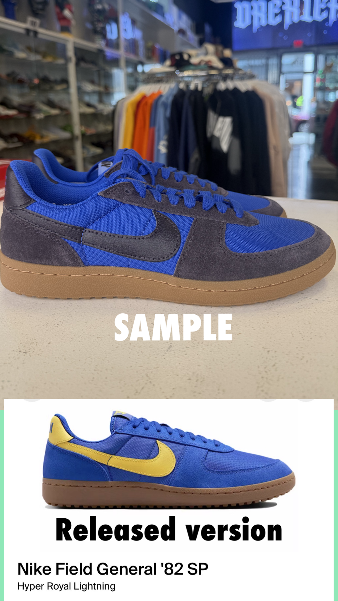 Nike Field General '82 Royal unreleased sample
