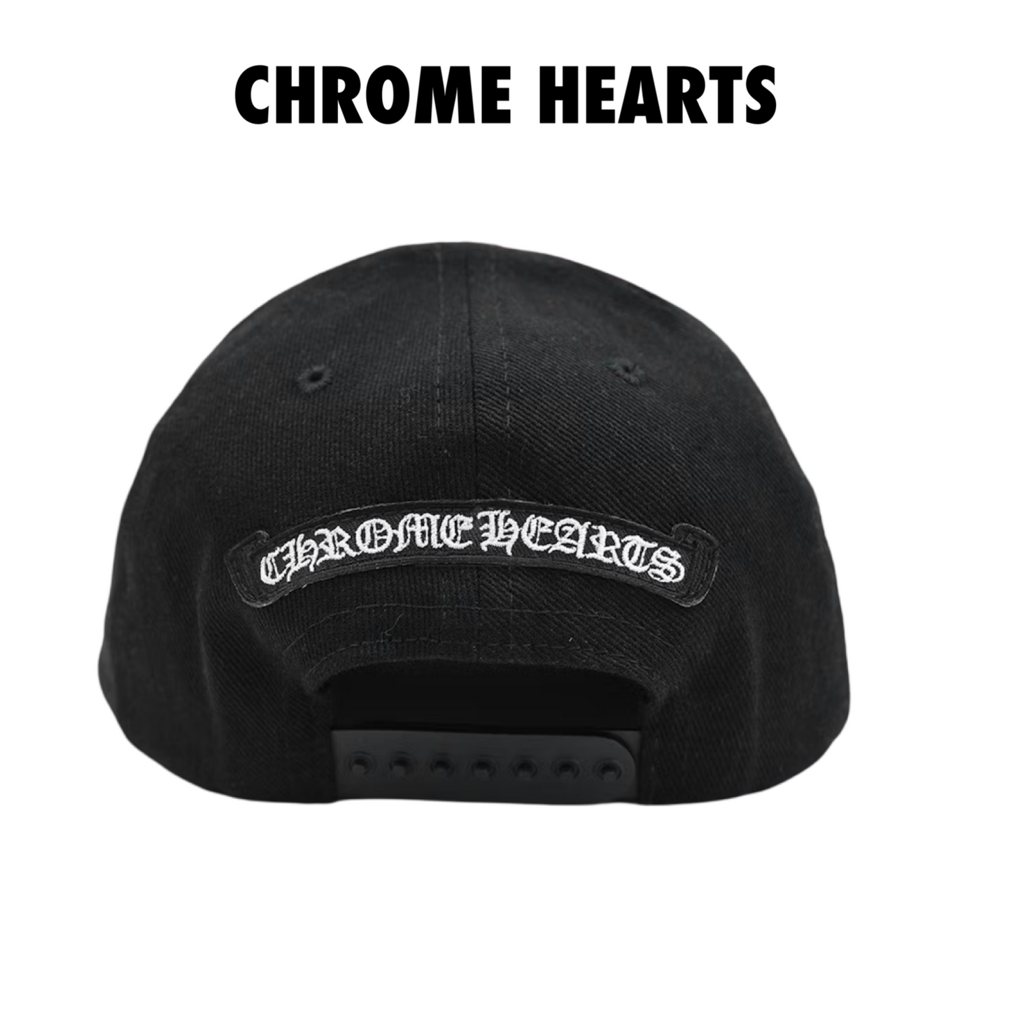 Chrome Hearts Horseshoe Denim Baseball Hat black