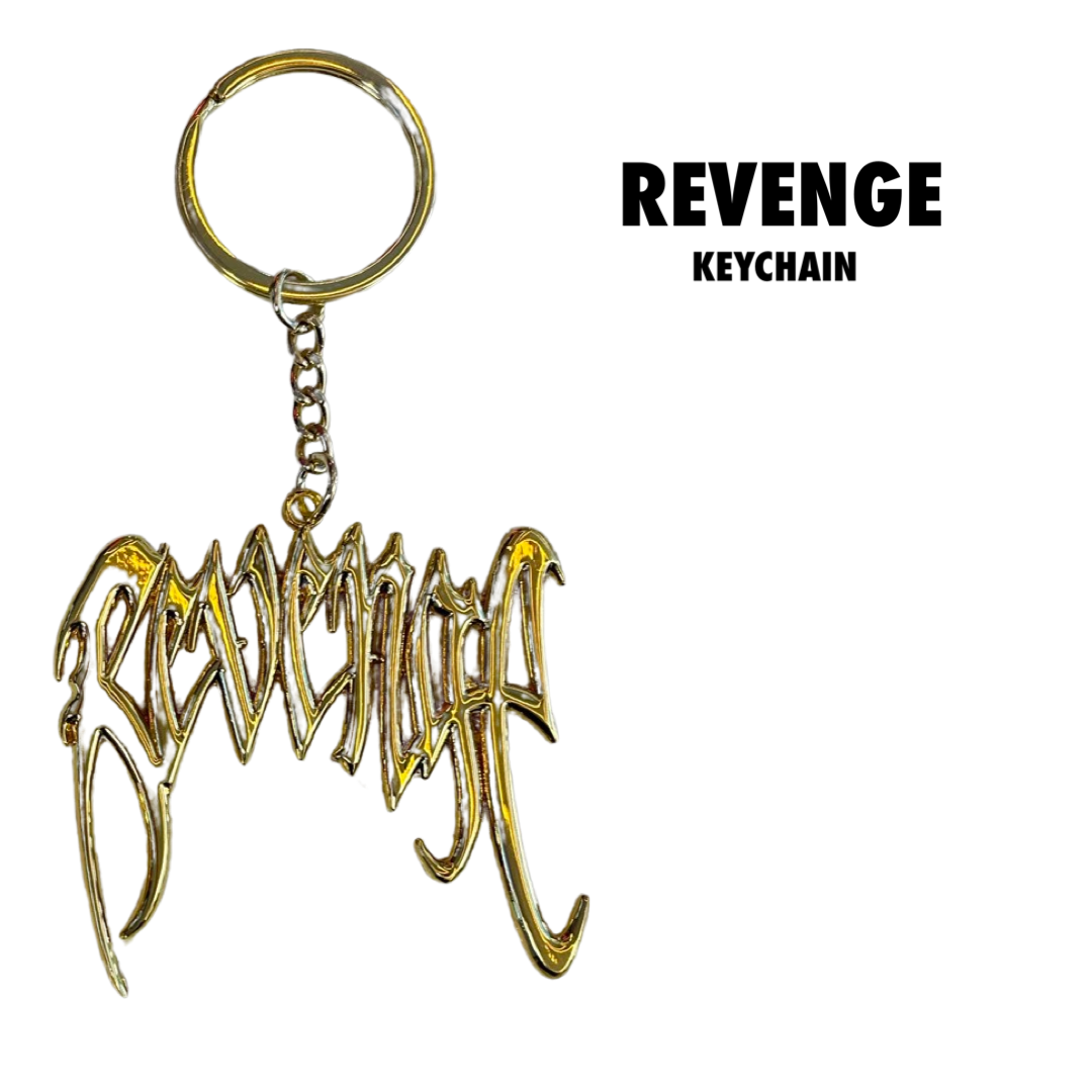 Revenge Keychain faux gold Plated