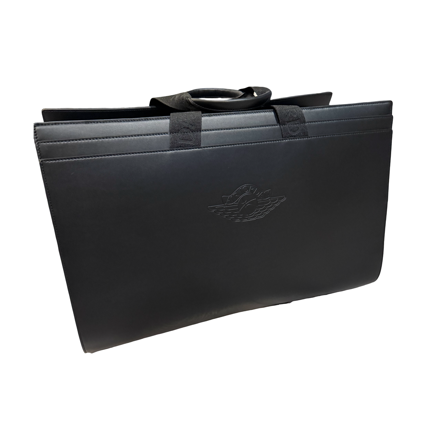 Nike Air Jordan Wings Made In Italy Unreleased Duffel Bag Leather Black