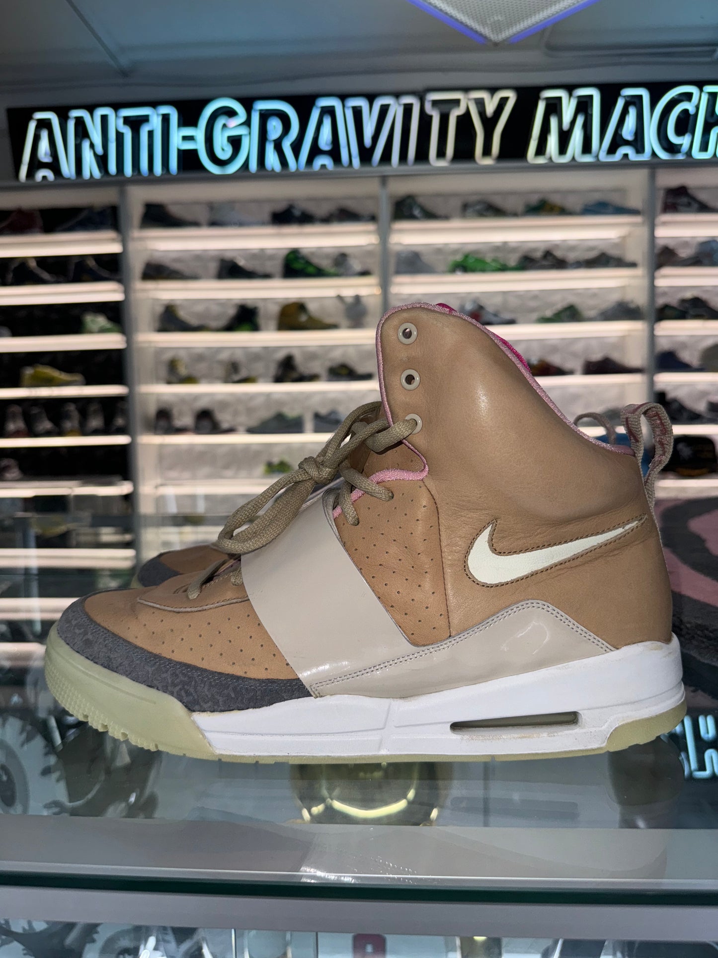 Nike Air Yeezy 1 Net Tan worn 13