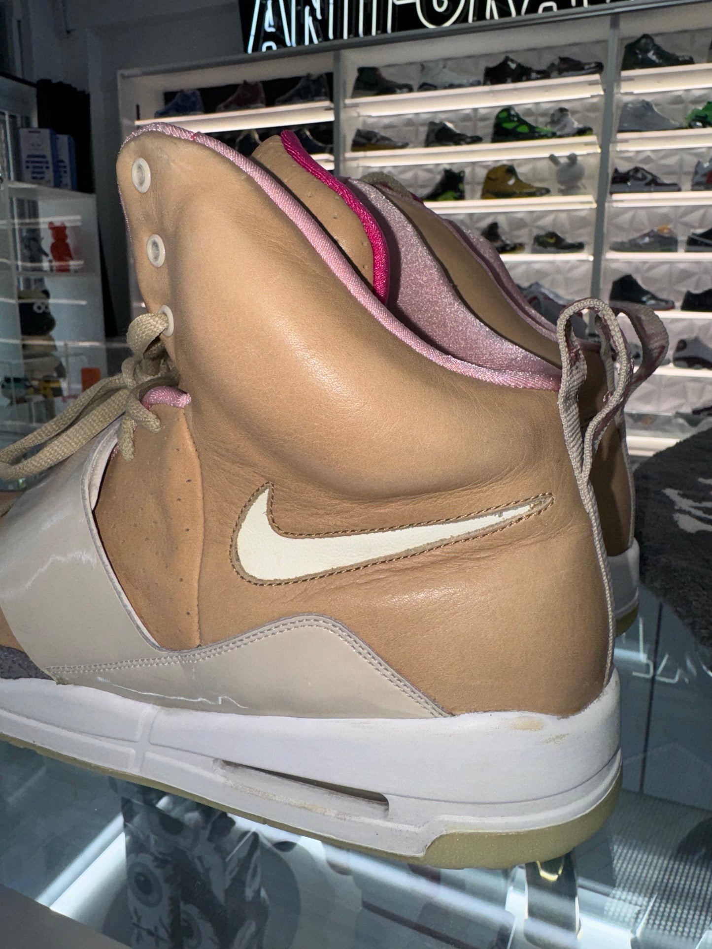 Nike Air Yeezy 1 Net Tan worn 13