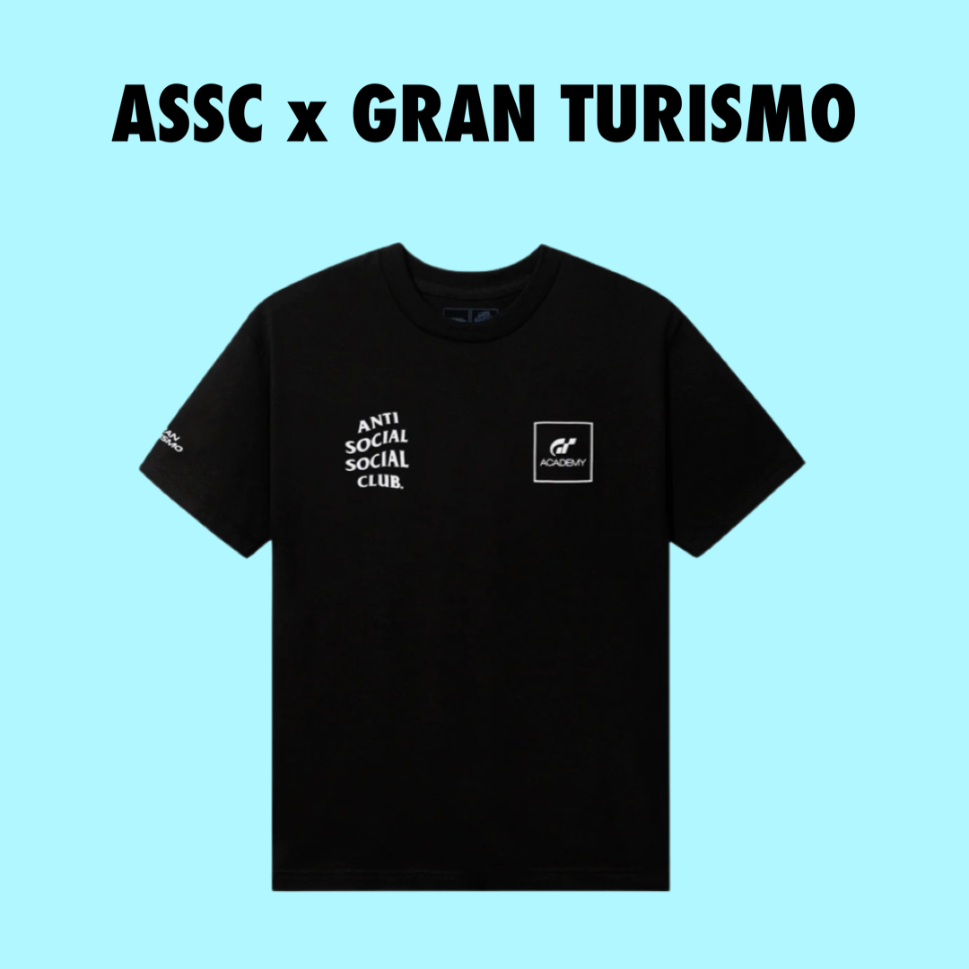 Anti Social Social Club x Gran Turismo Flag tee Black