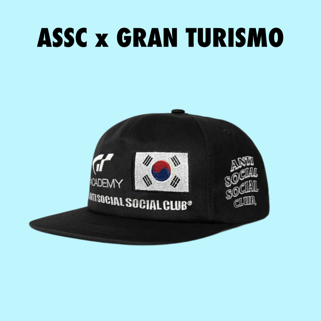 Anti Social Social Club x Gran Turismo Flag Hat Black
