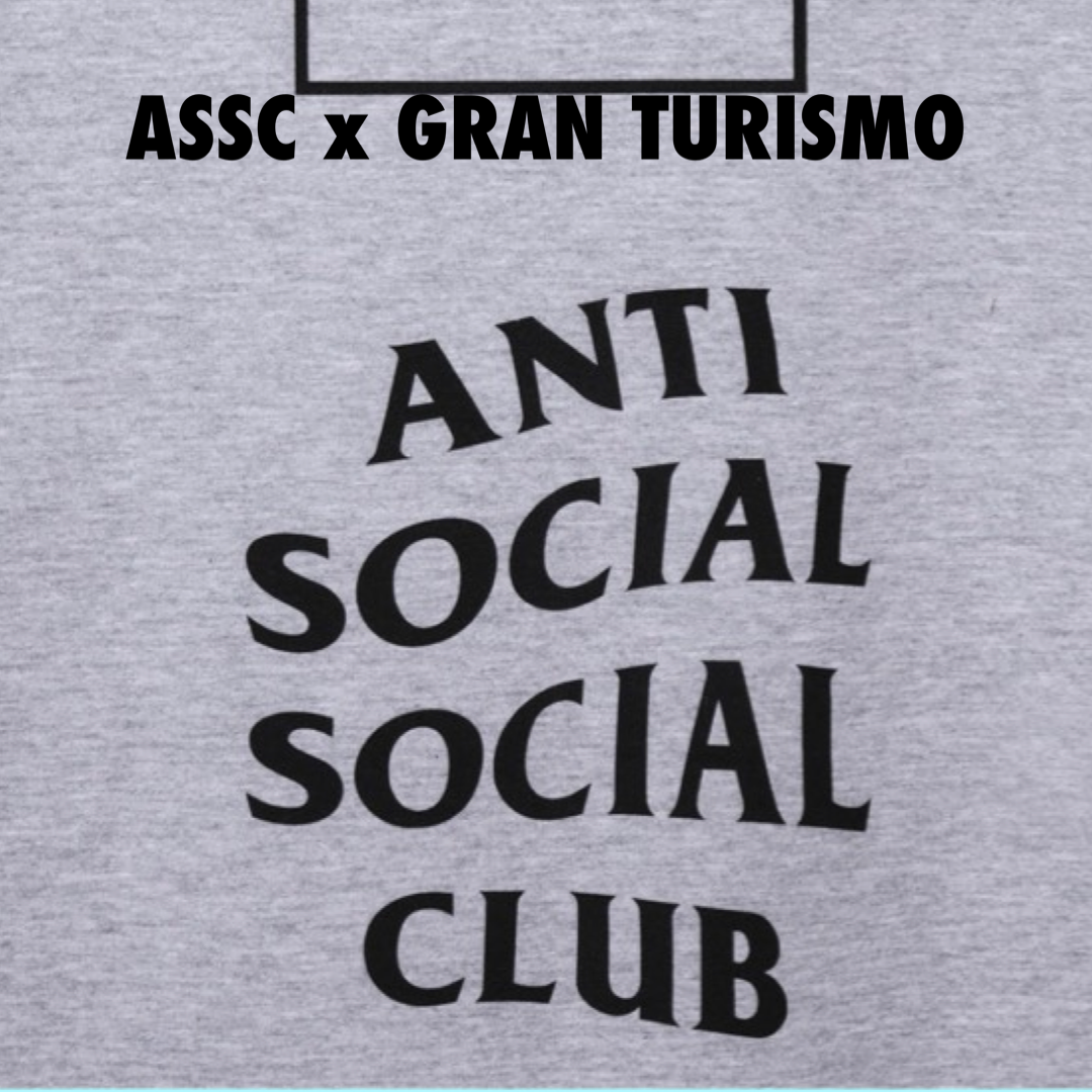 Anti Social Social Club x Gran Turismo Flag Zip Hoodie Grey