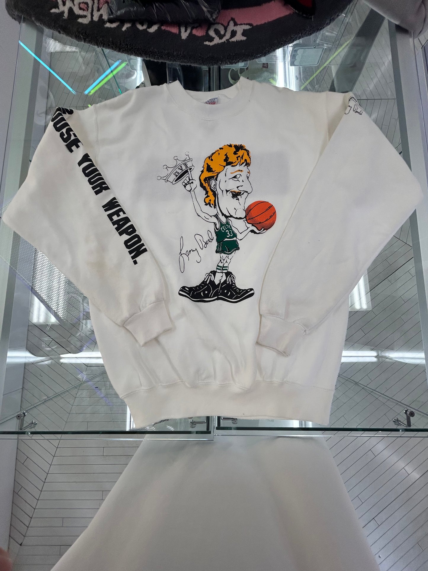 Vintage 80’s crewneck custom Larry Bird graphics