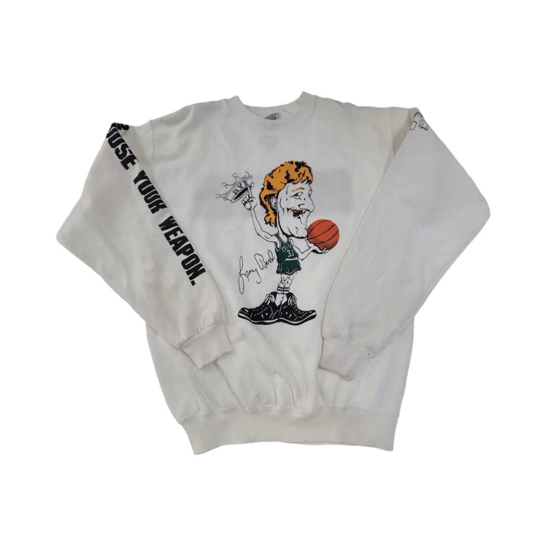 Vintage 80’s crewneck custom Larry Bird graphics