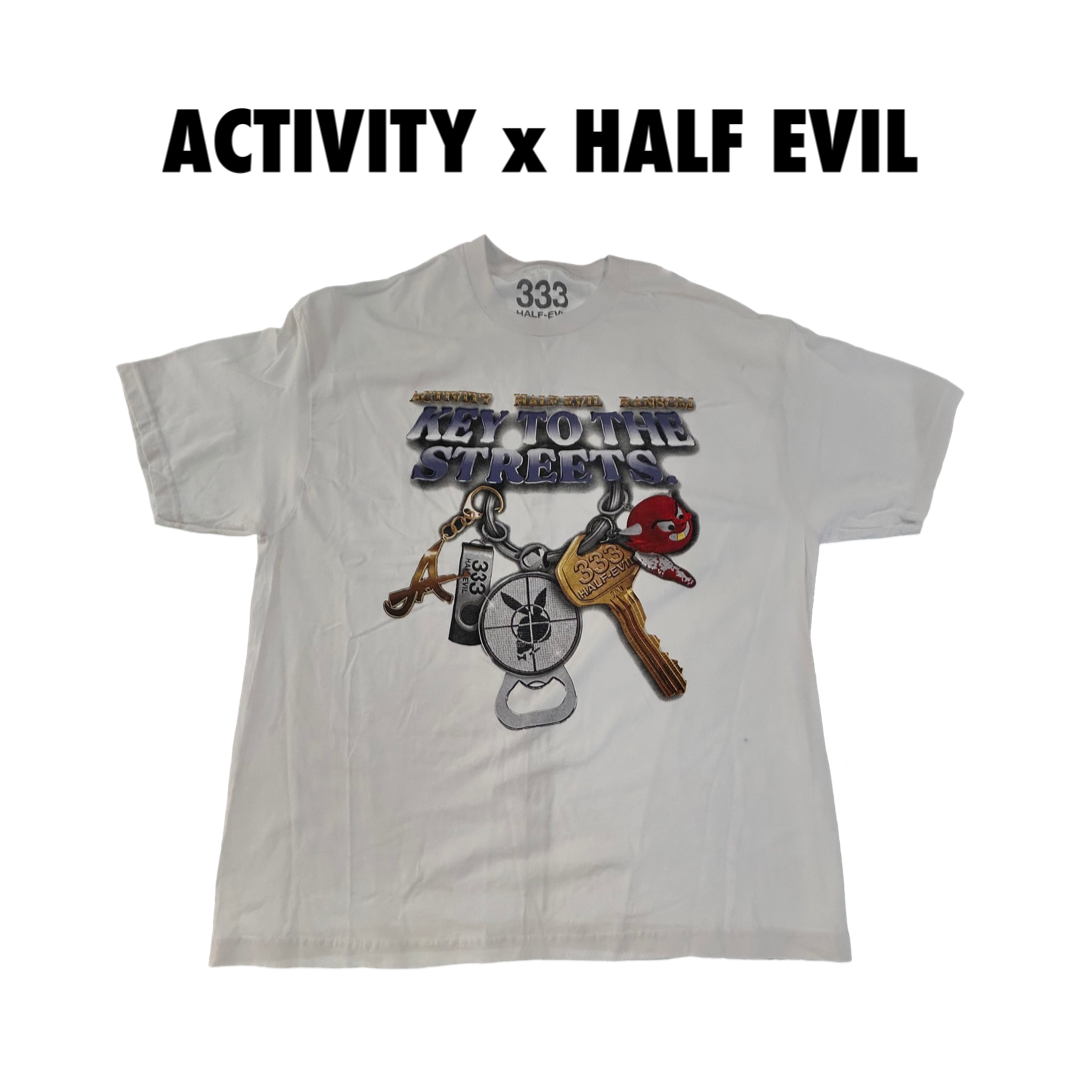 Half Evil x Activity “ key to the streets “ collab tee