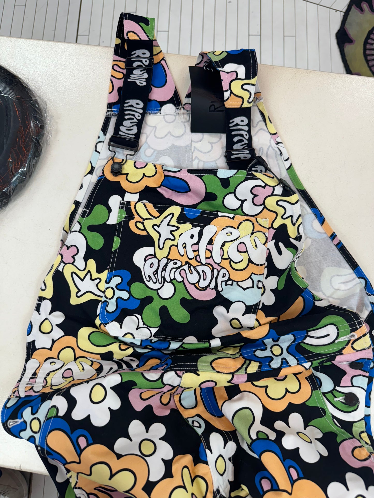 Ripndip Flower Child Overalls (Multi) Large