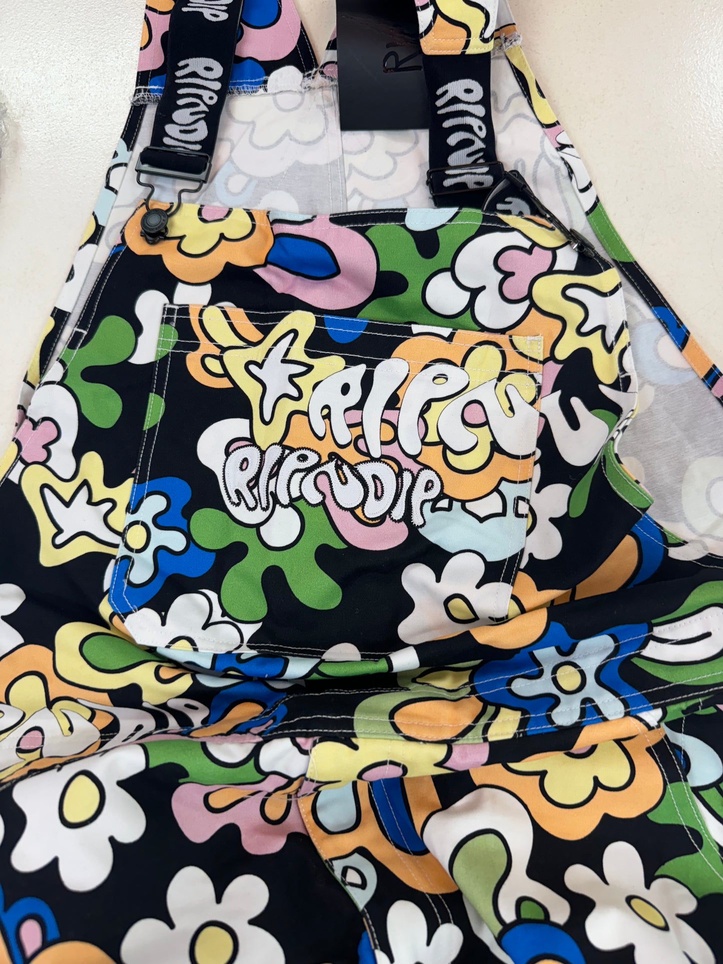 Ripndip Flower Child Overalls (Multi) Large