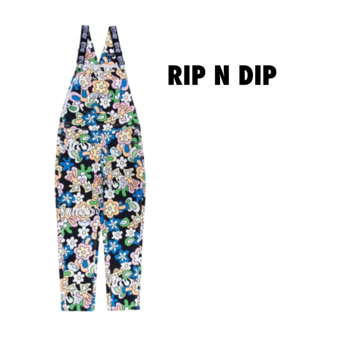 Ripndip Flower Child Overalls (Multi) Large