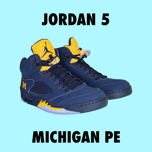 Jordan 5 Michigan PE 2017 sample size 10.5