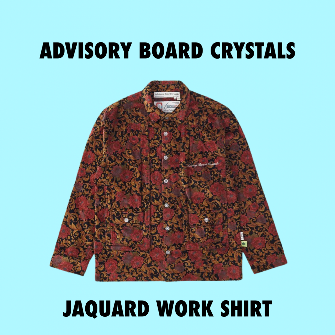 Advisory Board Crystals JAQUARD Work shirt Red black Large