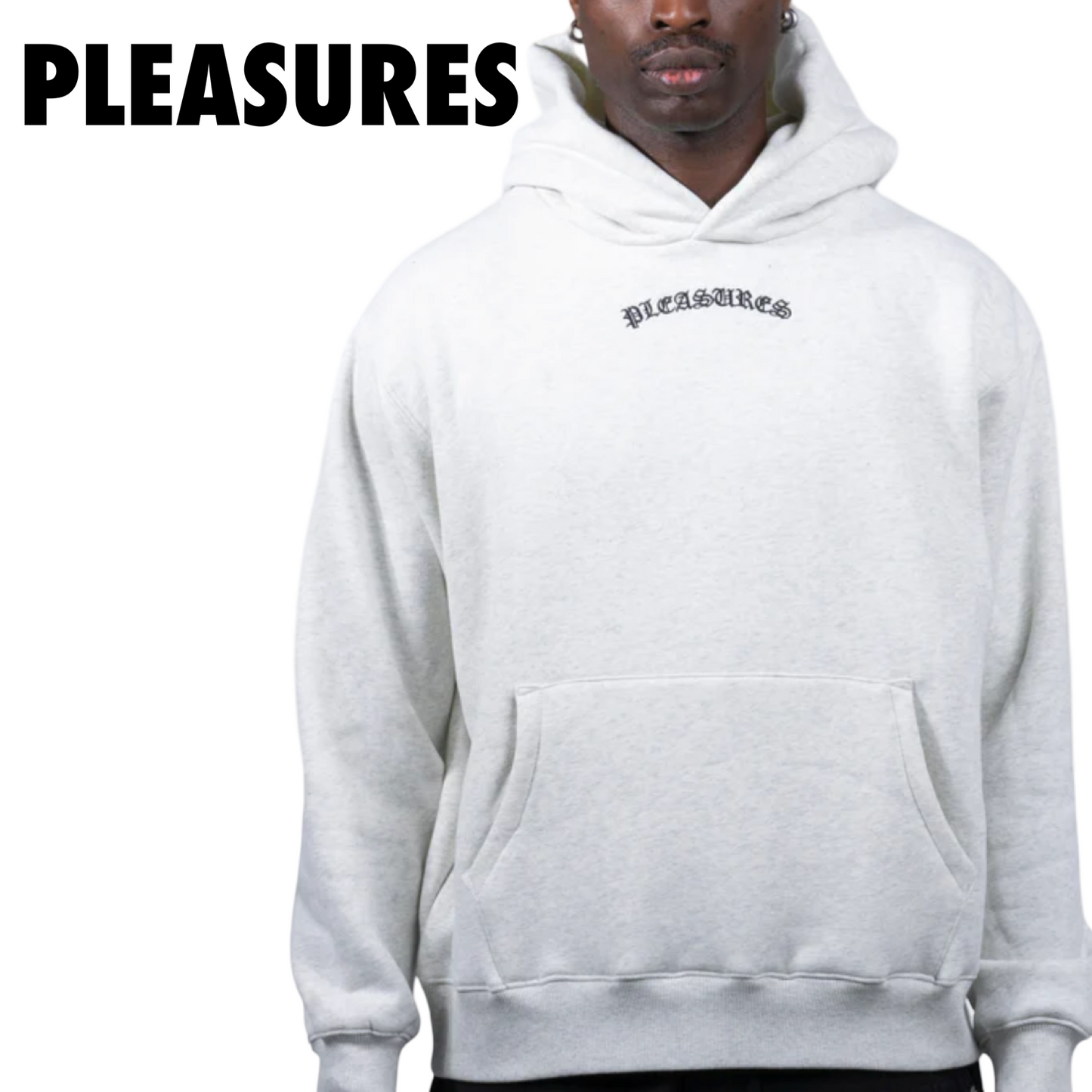 Pleasures NEURAL HOODIE Heather Grey
