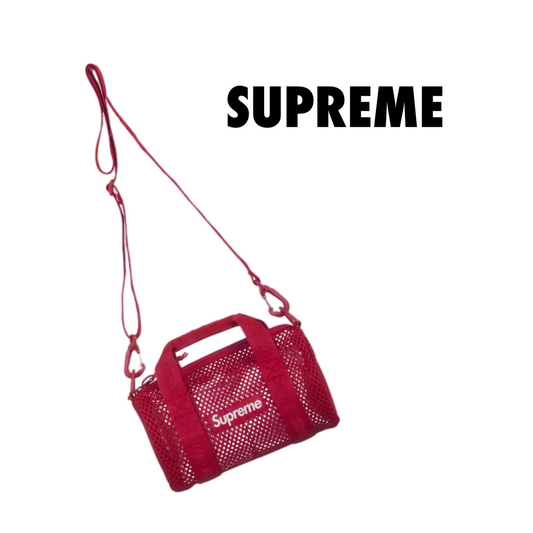 Supreme Mesh Mini Duffle Bag (SS25) red
