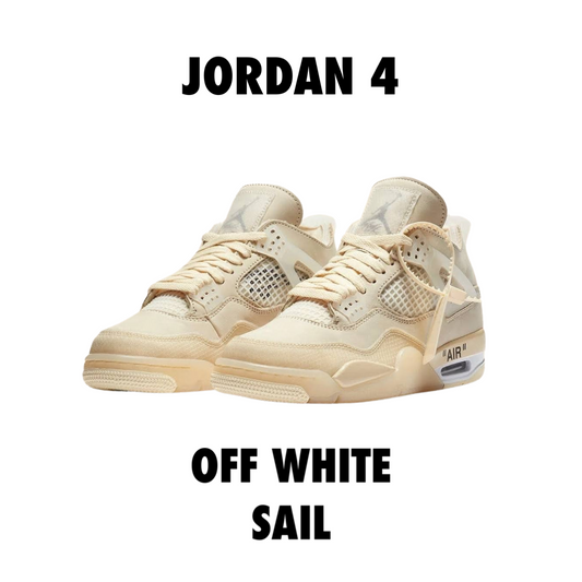 Jordan 4 Retro
Off-White Sail W