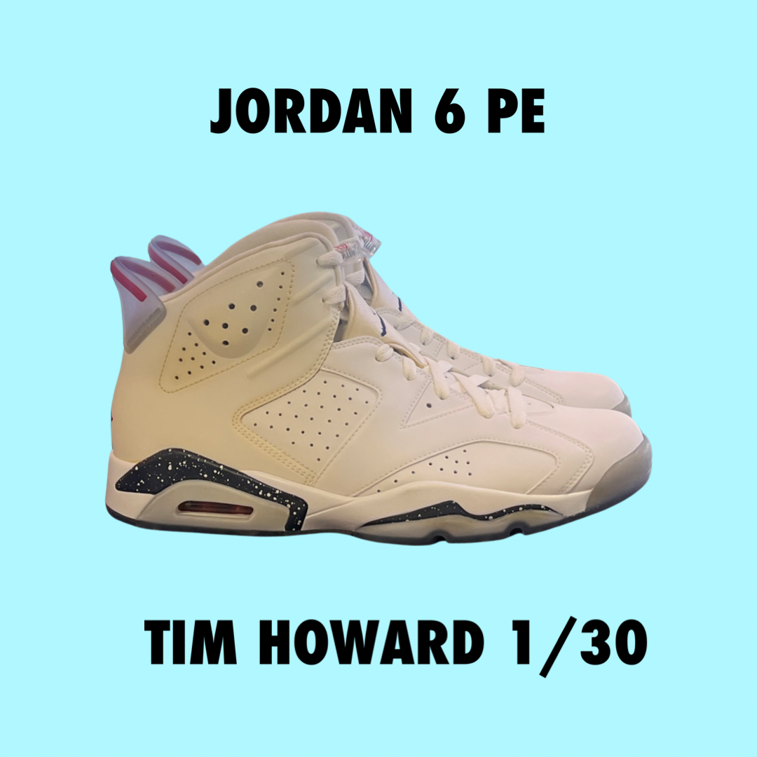 Jordan 6 Tim Howard PE size 11 1/30 new with aging