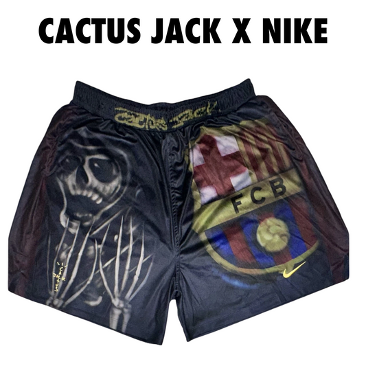 Cactus Jack X Nike X FC Barcelona Skeleton shorts