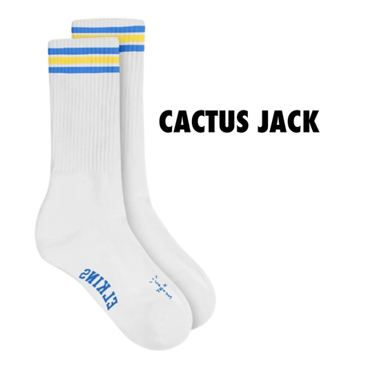 Travis Scott Elkins HS Socks
White