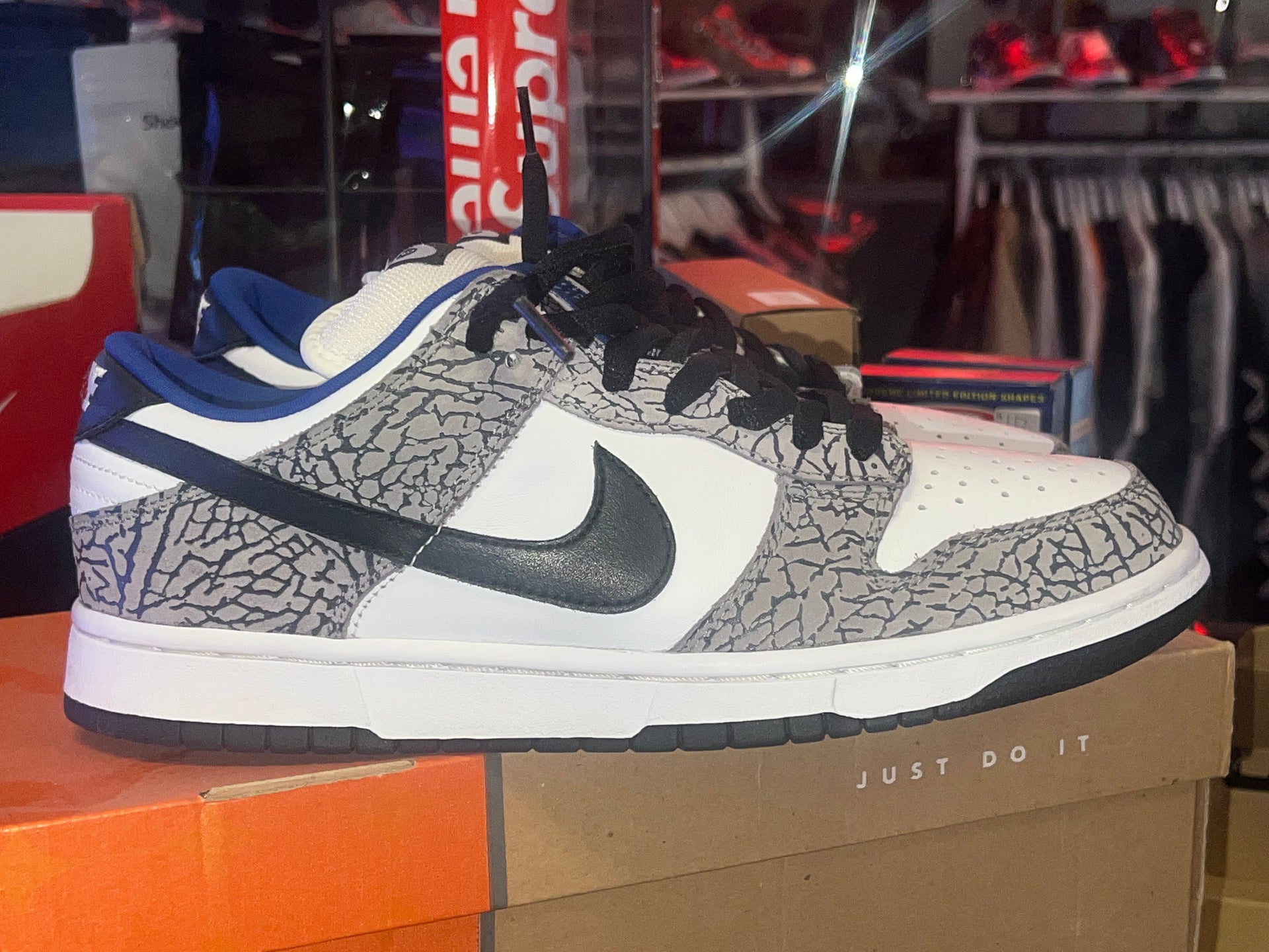 Nike Dunk SB Supreme White Cement 2002 Drexlers