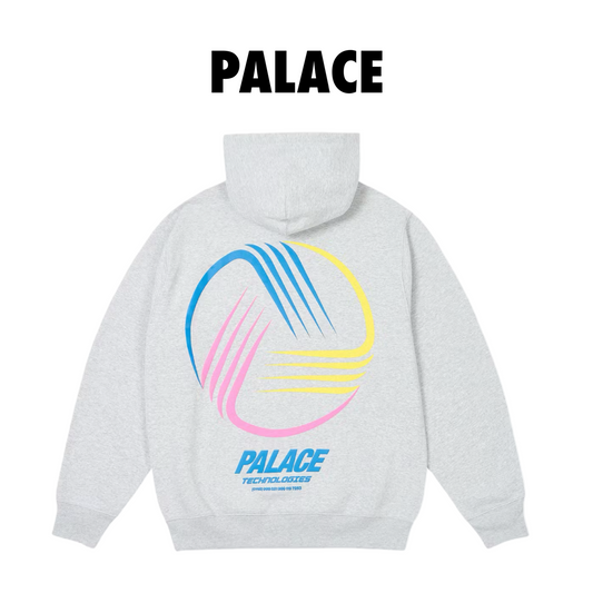 Palace Palace Technologies Hood Grey Marl