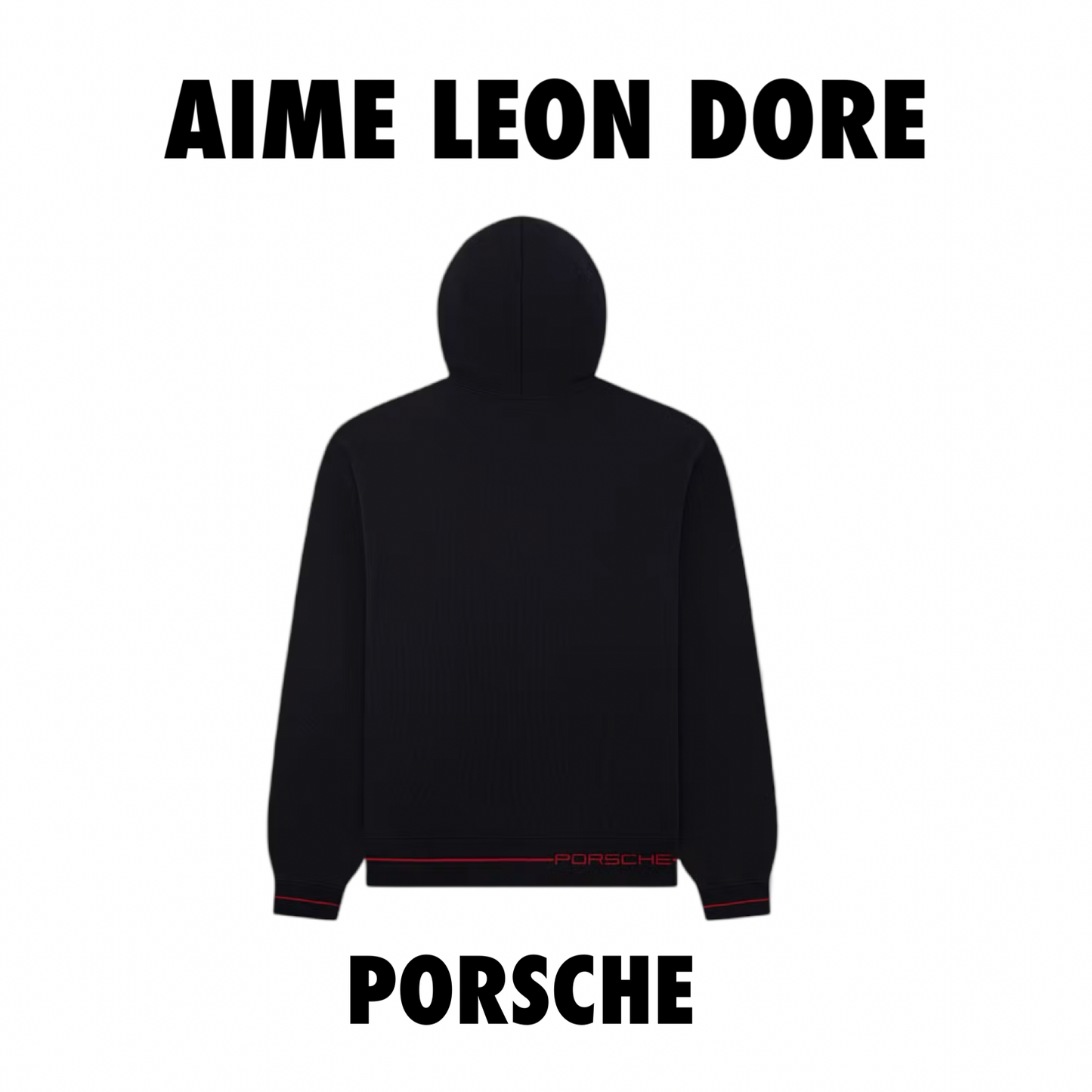 Aime Leon Dore Porsche Full Zip Hoodie Sweatshirt