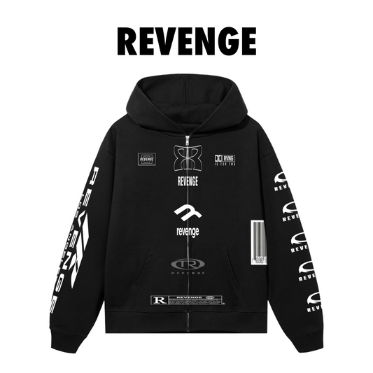 Revenge RESTRICTED zip up hoodie