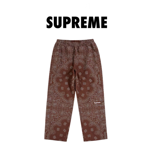 Supreme Reflective Bandana Track Pant brown