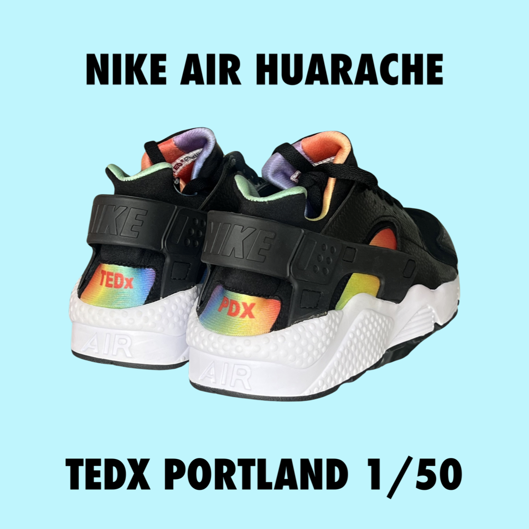 Nike Air Huarache Run Rainbow TEDx Promo Tinker Hatfield 1/50 size 11