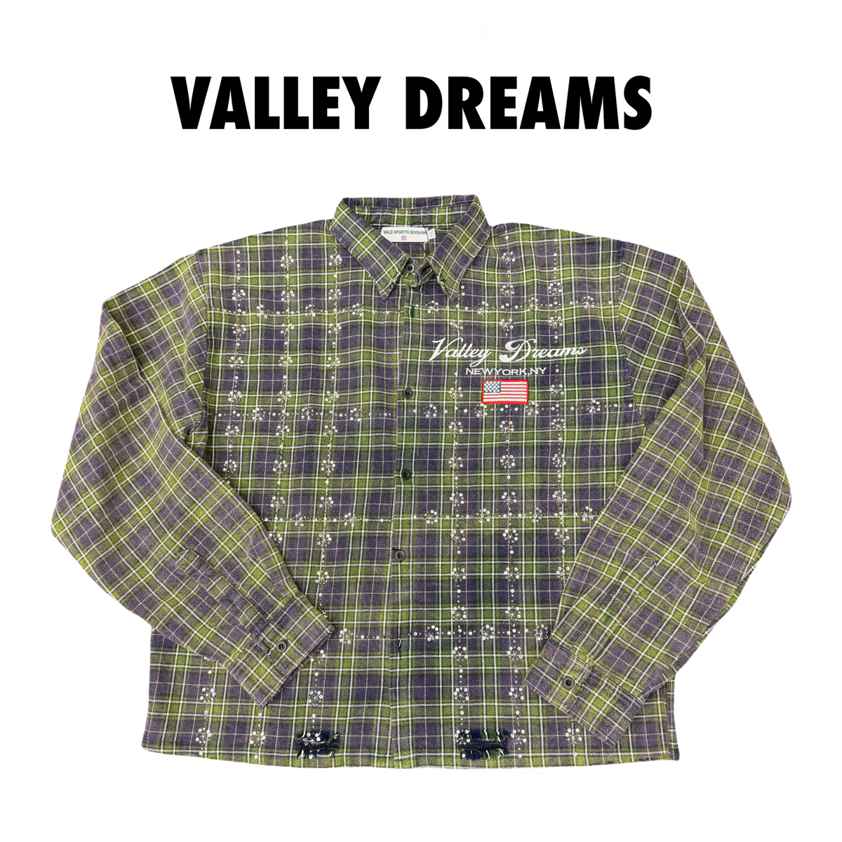 Valley Dreams Men's Toxic Green Flannel