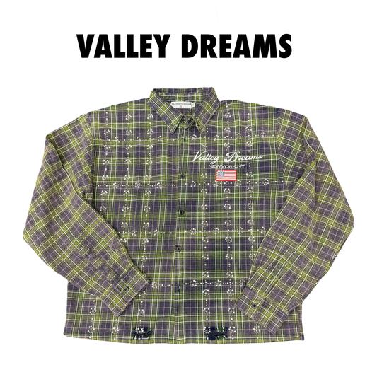 Valley Dreams Men's Toxic Green Flannel