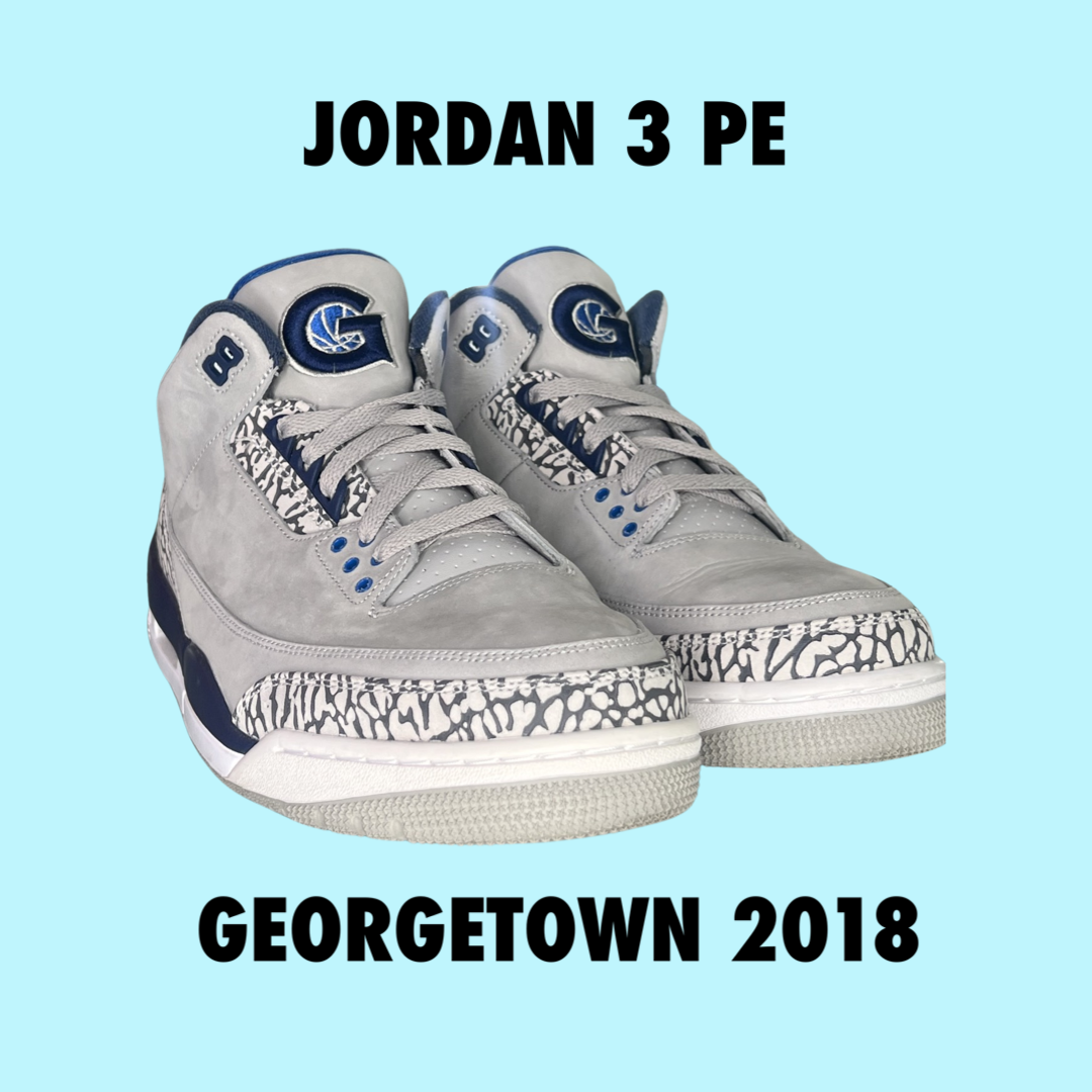 Jordan 3 Georgetown PE Player Exclusive Basketball team size 11 vNDS