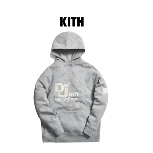 Kith Def Jam Records Hoodie heather grey