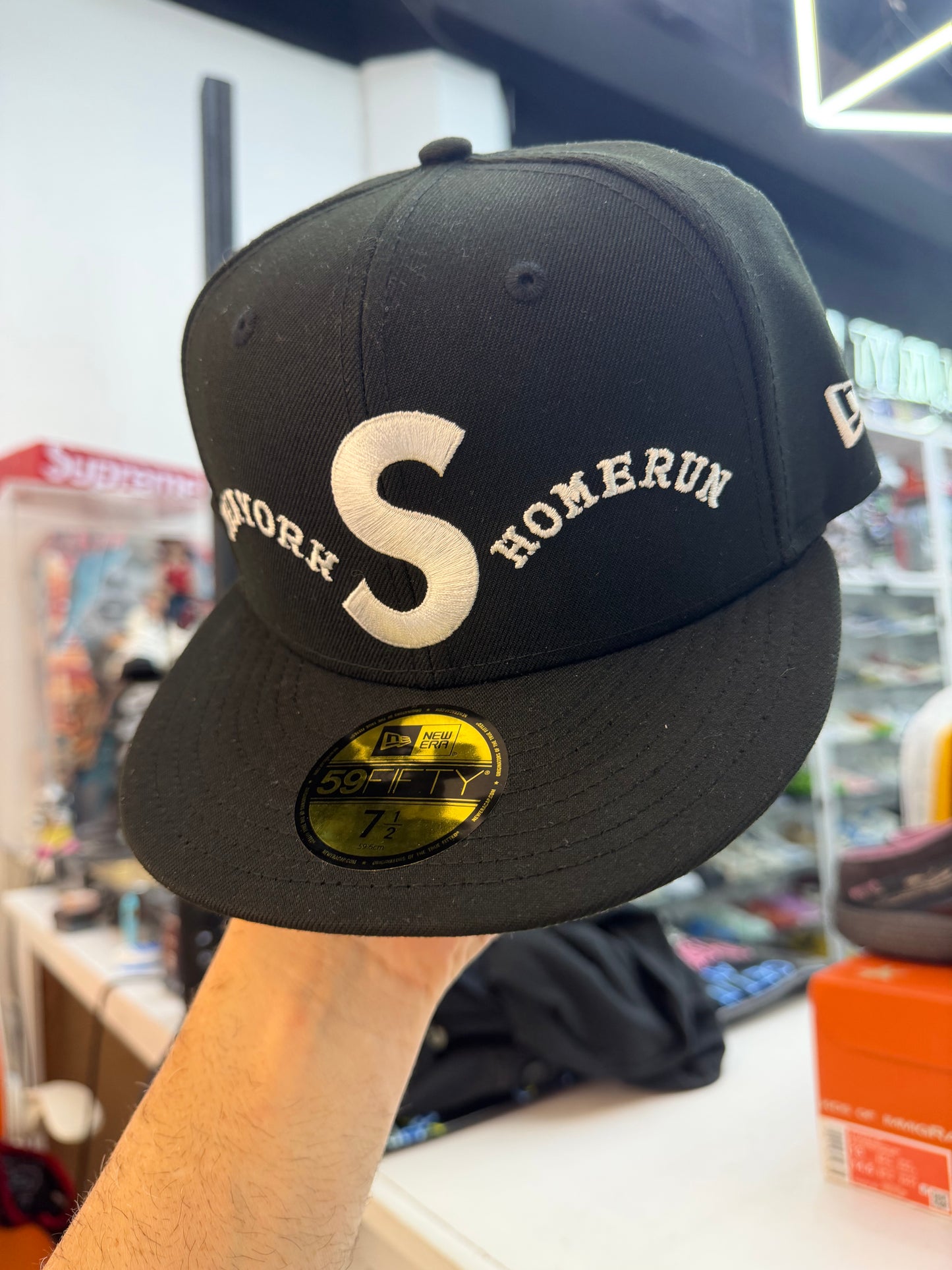 Supreme Homerun S Logo New Era 59Fifty Hat 7 1/2